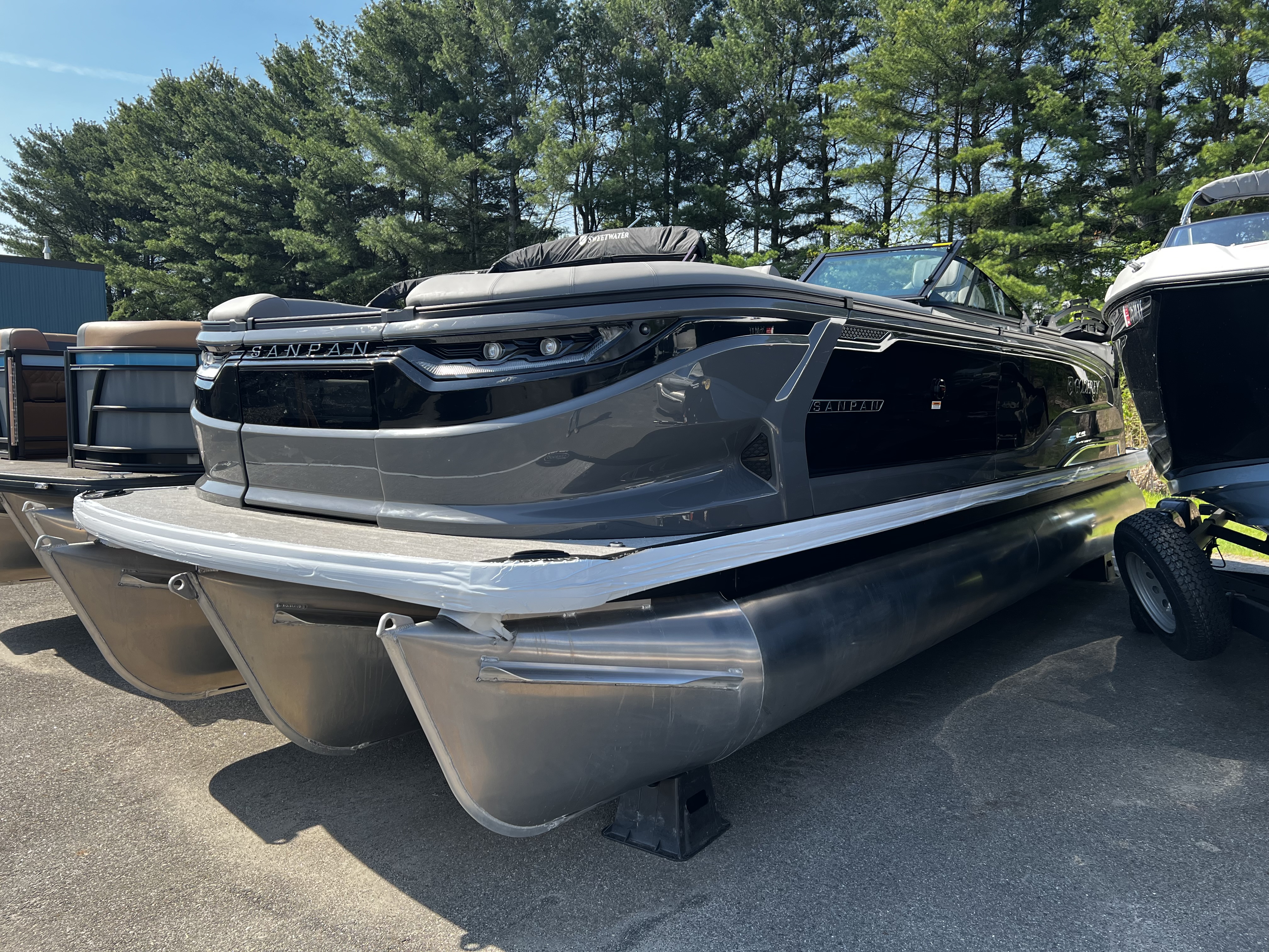 2026 Godfrey SP2500ULW Triple Pontoon Party Barge - Anthracite