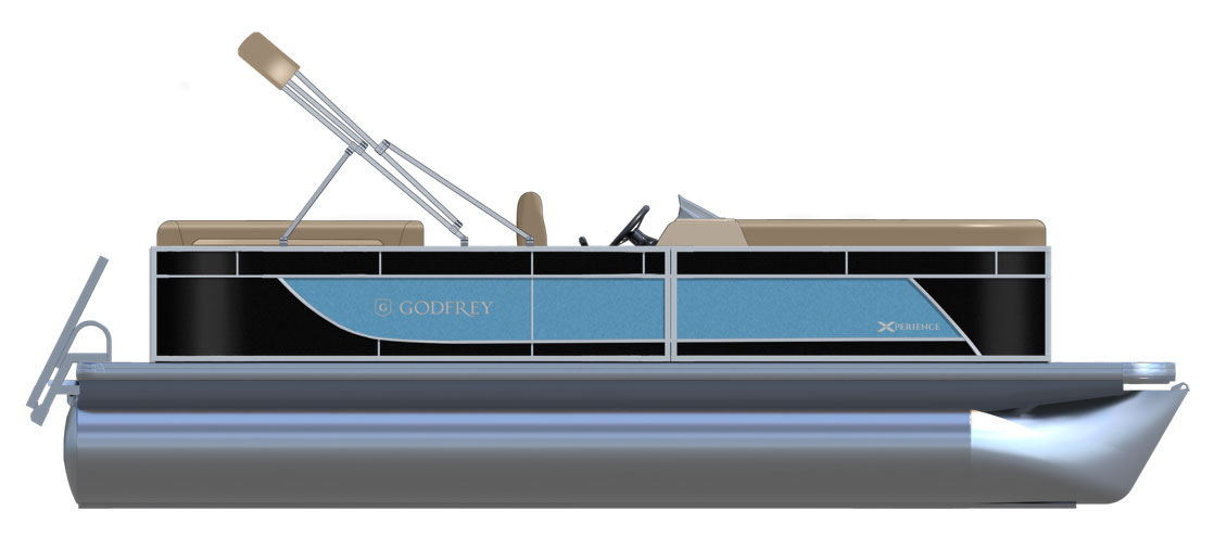 2026 Godfrey EX2086SBX Pontoon Boat - Black/Lagoon