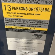 2026 Godfrey EX2286SBX Triple Pontoon Boat - Navy